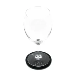 Set di 6 sottobicchieri in marmo nero Marquina