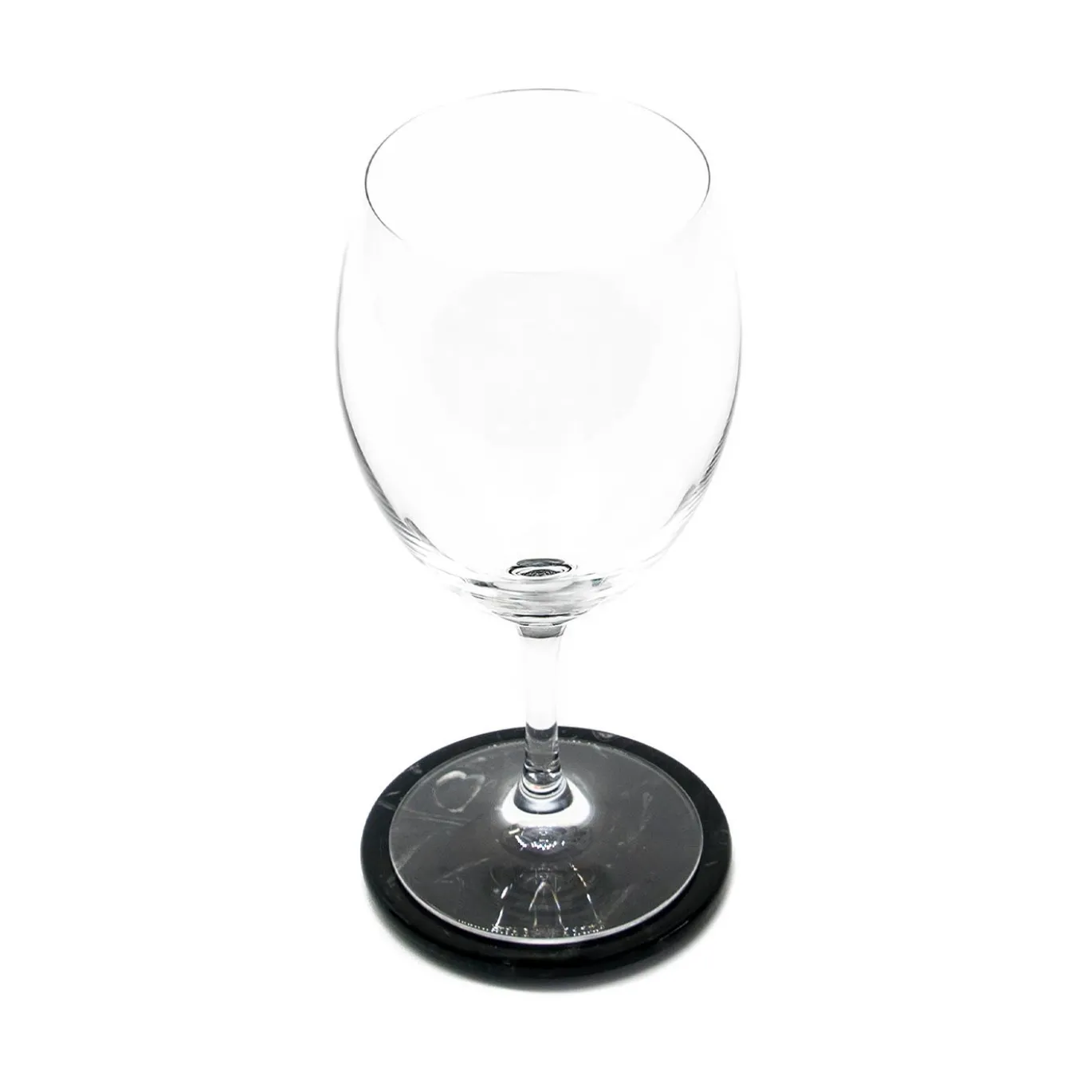 Set di 6 sottobicchieri in marmo nero Marquina