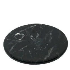 Set di 6 sottobicchieri in marmo nero Marquina