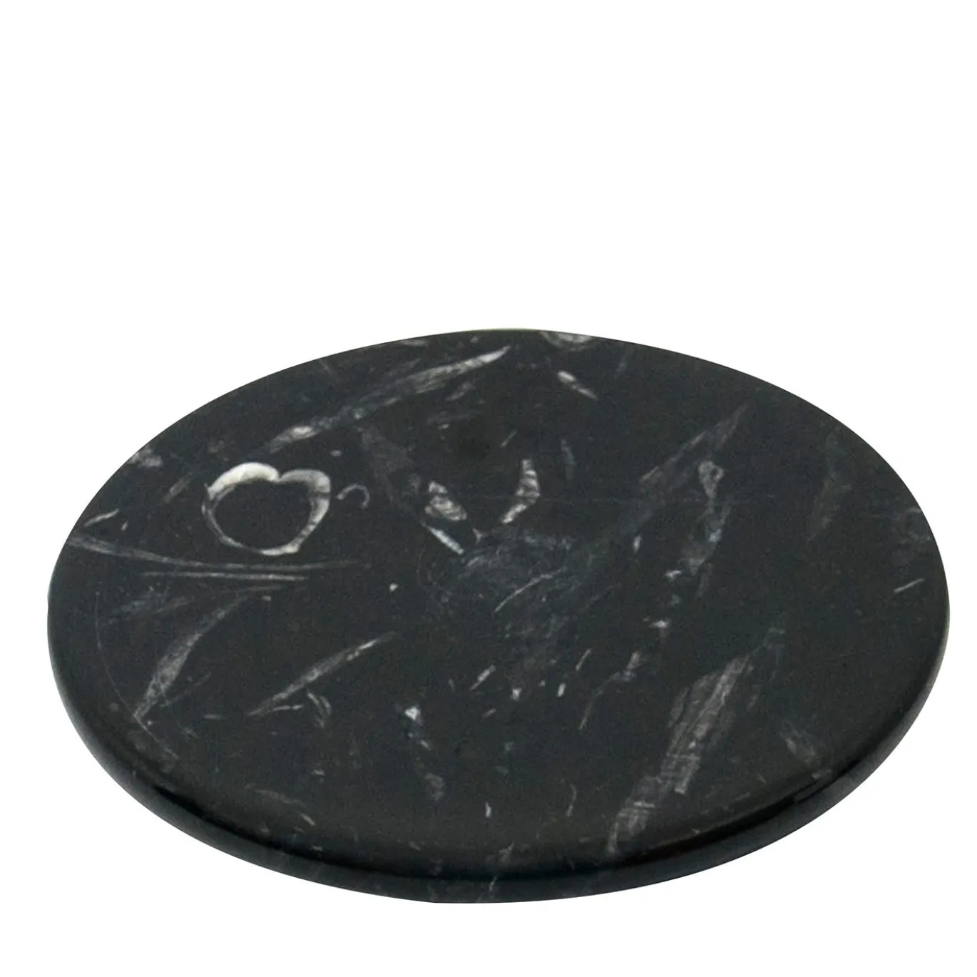 Set di 6 sottobicchieri in marmo nero Marquina