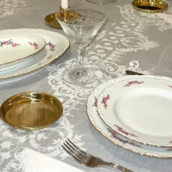 Set di 2 sottobicchieri in ottone lucidato