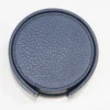 Set di 6 sottobicchieri in pelle blu reale