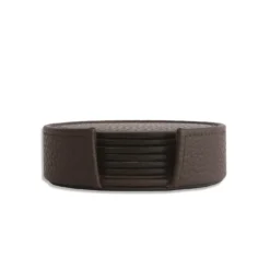 Set di 6 sottobicchieri marrone