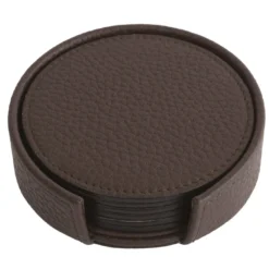 Set di 6 sottobicchieri marrone