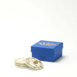 Set di 4 Sottobicchieri Oriente Italiano Aurum