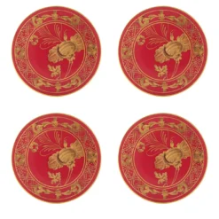 Set di 4 Sottobicchieri Oriente Italiano Rubrum