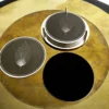 Set di 6 sottobicchieri Phoinix in rame placcato argento