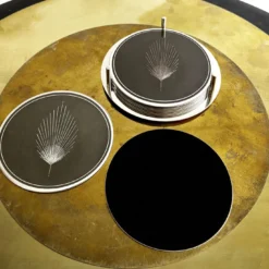 Set di 6 sottobicchieri Phoinix in rame placcato argento