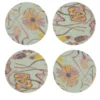 Set di 8 sottobicchieri rivestiti di verde Bouquet
