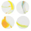 Set di 8 sottobicchieri rivestiti di luce in bianco