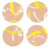 Set di 8 sottobicchieri Roman Breeze in rosa