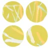 Set di 8 sottobicchieri Roman Breeze in giallo