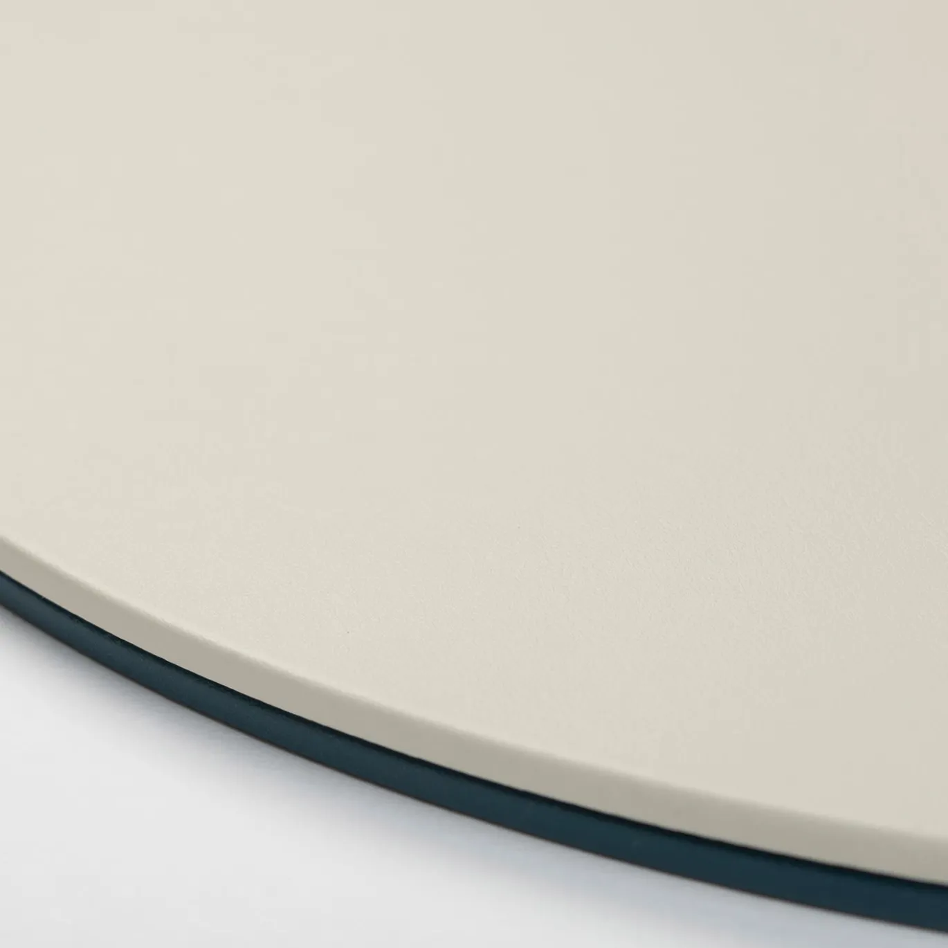 Set di 6 sottobicchieri rotondi Mondrian Amalfi Blue e Luna White
