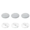 Set di 6 sottobicchieri rotondi in marmo