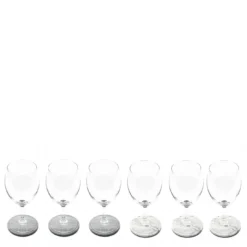 Set di 6 sottobicchieri rotondi in marmo