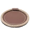Set di 6 sottobicchieri rotondi beige