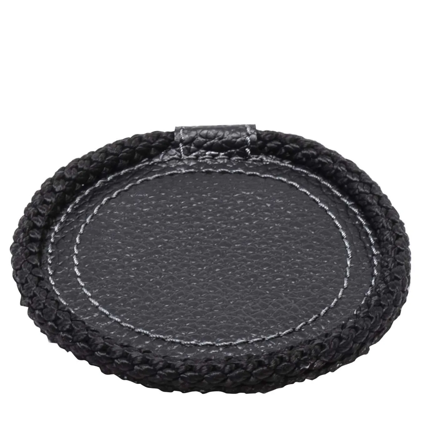 Set di 6 sottobicchieri rotondi neri