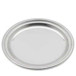 Set di 6 sottobicchieri Spiga di Grano in metallo argentato
