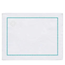 Set di 2 Sottopiatti in Lino Luci d'Artista Bianchi e Azzurri