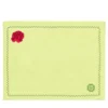 Set di 4 sottopiattti in lino giallo con cactus mediterranei