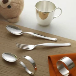 Set di stoviglie per bambini in argento N.2