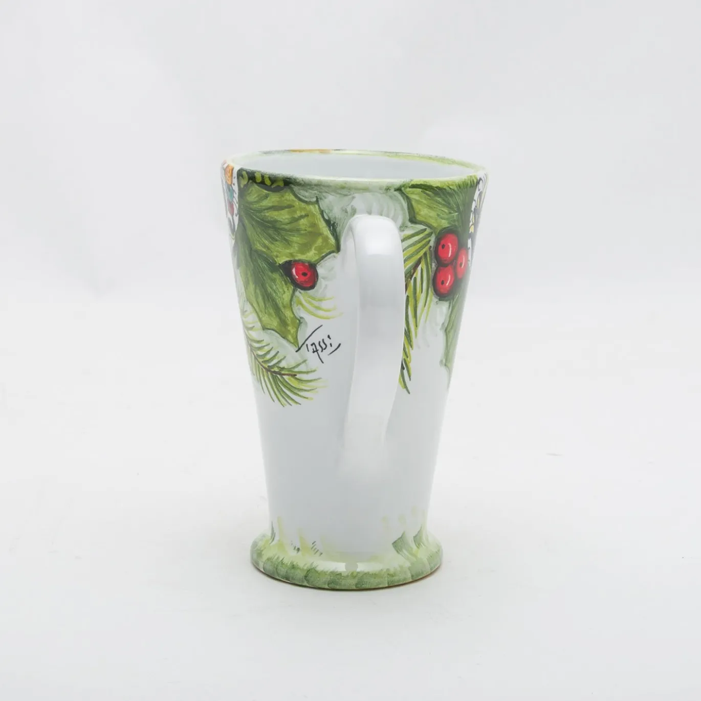Set di 2 Tazze a Cono Christmas con decoro Ricco Deruta