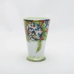 Set di 2 Tazze a Cono Christmas con decoro Ricco Deruta