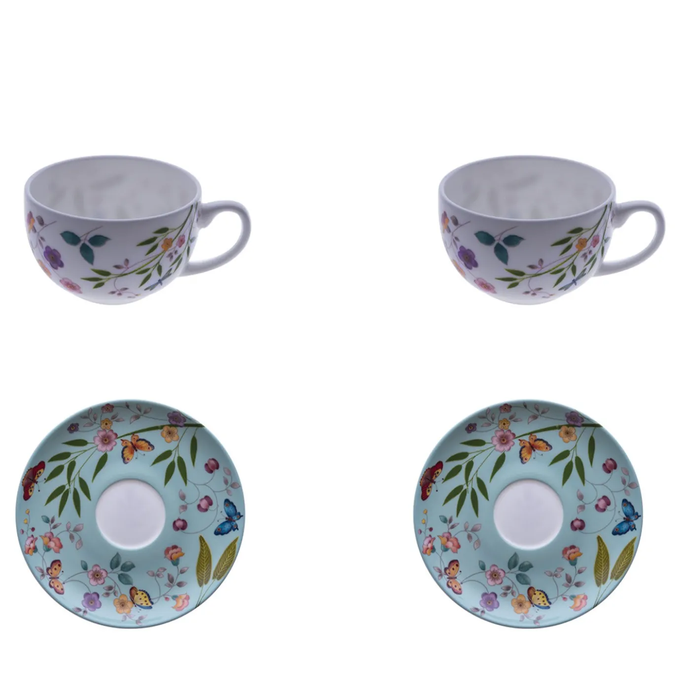 Set di 2 tazze da caffè espresso con piattino Incanto Di Primavera