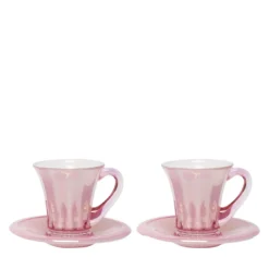 Set di 2 tazze da caffè espresso rosa Prestige