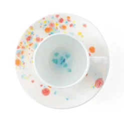 Set di 2 tazze da tè e piattini Confetti