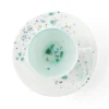 Set di 2 tazze da tè e piattini in marmo blu