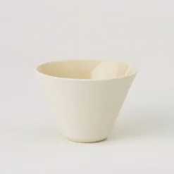 Set di 4 tazze da tè in ceramica bianca