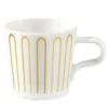Set di 2 tazze e piattini Baroqeat Oro Espresso #2 di Salvatore Spataro