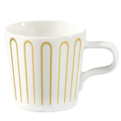 Set di 2 tazze e piattini Baroqeat Oro Espresso #2 di Salvatore Spataro
