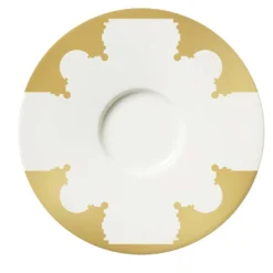 Set di 2 tazze e piattini Baroqeat Oro Espresso #2 di Salvatore Spataro