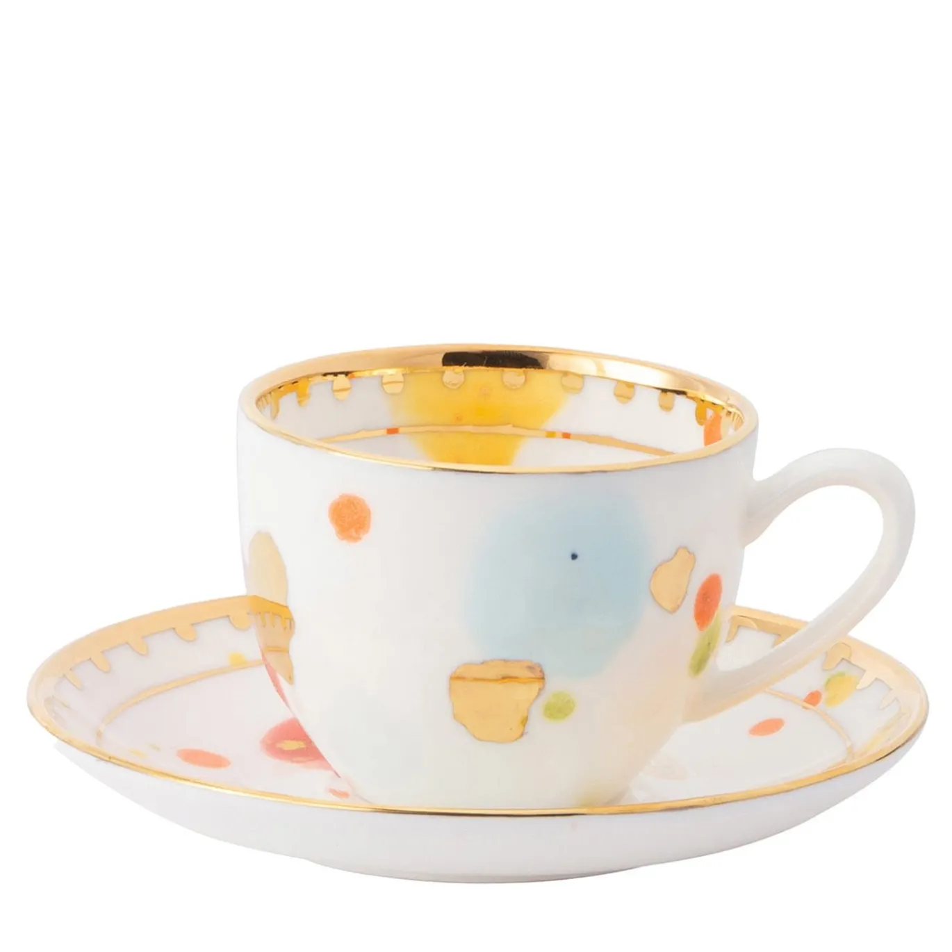Set di 2 tazze e piattini da caffè espresso Caravaggio