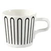 Set di 2 tazze e piattini neri Baroqeat #2 di Salvatore Spataro