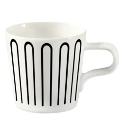 Set di 2 tazze e piattini neri Baroqeat #2 di Salvatore Spataro
