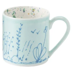 Set di 2 tazze grandi marmorizzate blu