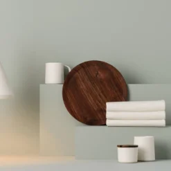 Set di 2 tazze in ceramica bianca con due infusori
