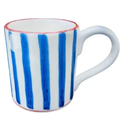 Set di 6 tazze in ceramica blu