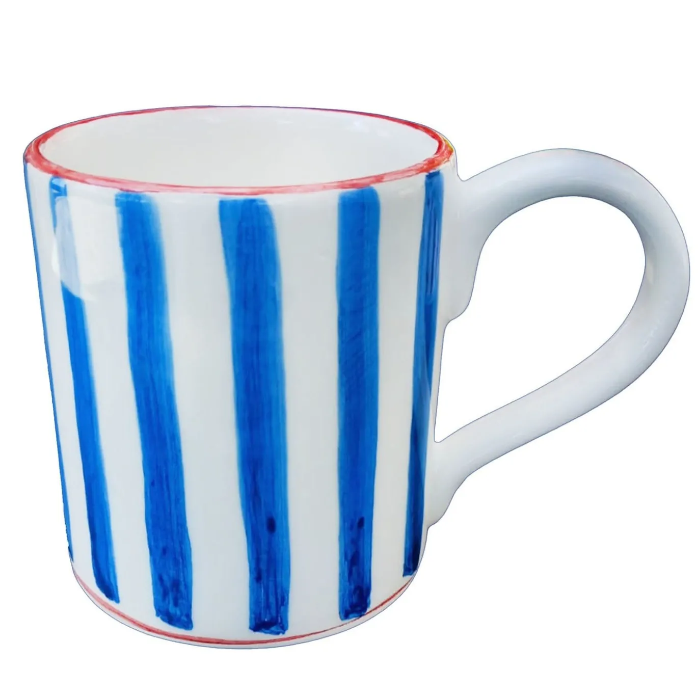 Set di 6 tazze in ceramica blu