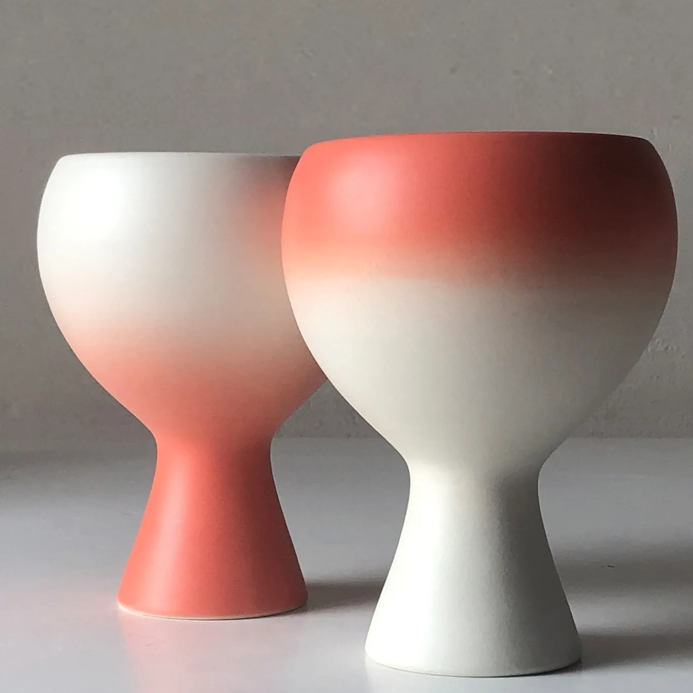 Set di 2 tazze Inseparabili Rosa Pesca