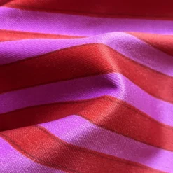 Set di 4 Tovagliette a righe Magenta