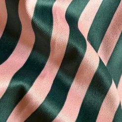 Set di 4 tovagliette a righe rosa e verdi