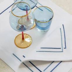 Set di 2 Tovagliette Bianche Aquarelle