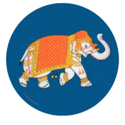 Set di 2 tovagliette blu Elephant