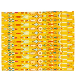 Set di 4 tovagliette Colores gialle in cotone stampato