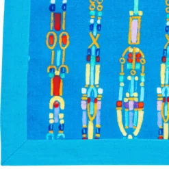 Set di 4 tovagliette Colores in cotone azzurro