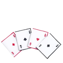 Set di 4 tovagliette da tavola con assi